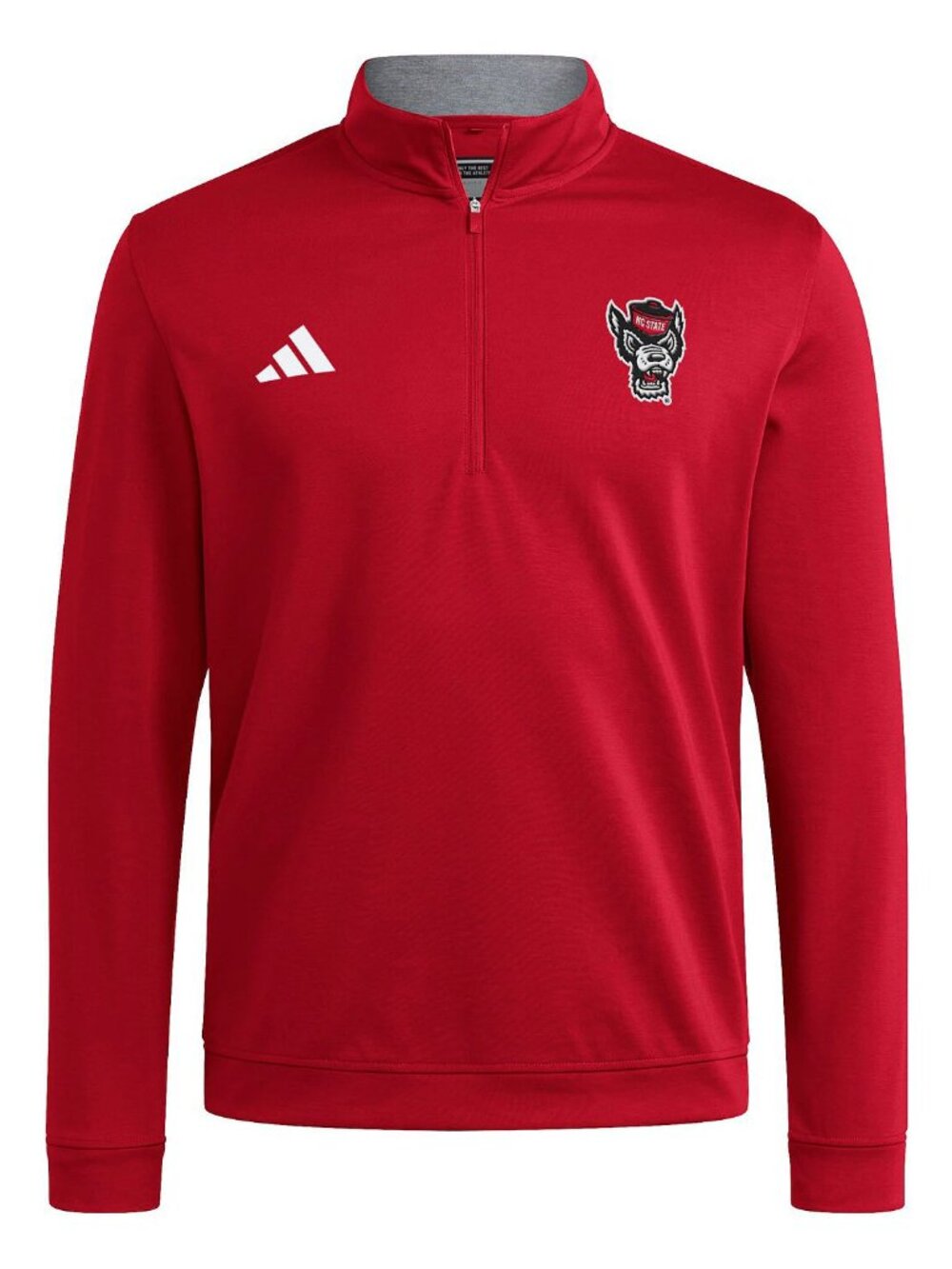 adidas NC State Wolfpack Elevated Quarter-Zip Pullover Red Men's 2XL Brand New